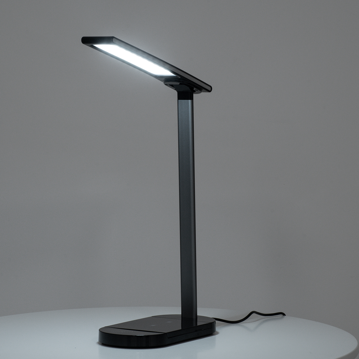 LEDTM® ONO 76530 Μοντέρνο Επιτραπέζιο Φωτιστικό Γραφείου με Ασύρματη Φόρτιση 10W 2A LED 5W 500lm 180° DC 5V με USB IP20 Ρυθμιζόμενο Λευκό CCT με Αφή 2700K/4500K/6000K Dimmable - Sanan SMD Chip - Μαύρο - Μ25 x Π10.5 x Υ35.5cm - 2 Χρόνια Εγγύηση - Image 14