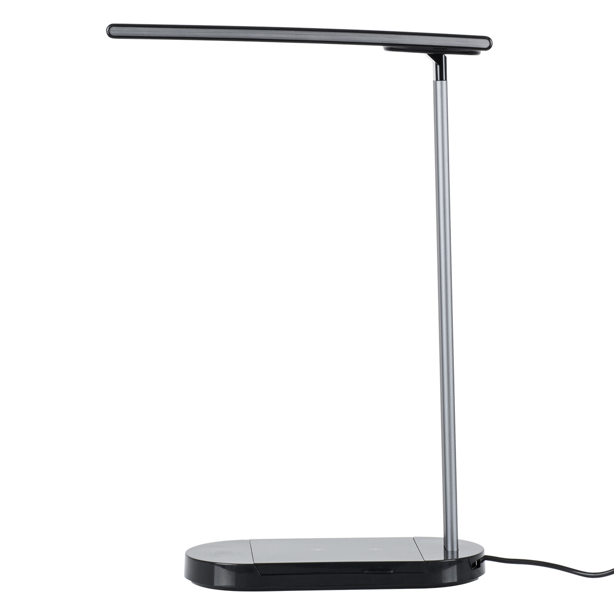 LEDTM® ONO 76530 Μοντέρνο Επιτραπέζιο Φωτιστικό Γραφείου με Ασύρματη Φόρτιση 10W 2A LED 5W 500lm 180° DC 5V με USB IP20 Ρυθμιζόμενο Λευκό CCT με Αφή 2700K/4500K/6000K Dimmable - Sanan SMD Chip - Μαύρο - Μ25 x Π10.5 x Υ35.5cm - 2 Χρόνια Εγγύηση - Image 3