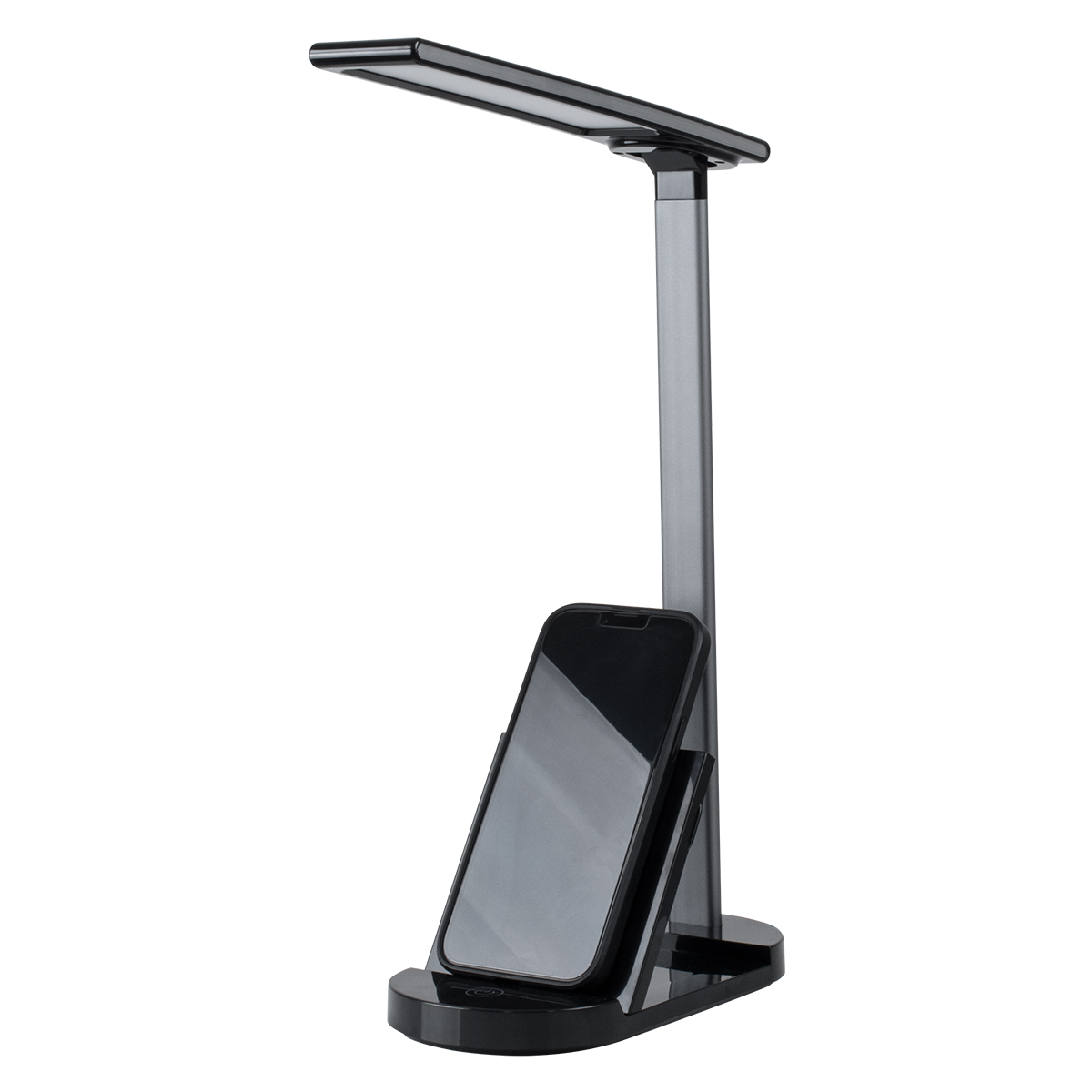 LEDTM® ONO 76530 Μοντέρνο Επιτραπέζιο Φωτιστικό Γραφείου με Ασύρματη Φόρτιση 10W 2A LED 5W 500lm 180° DC 5V με USB IP20 Ρυθμιζόμενο Λευκό CCT με Αφή 2700K/4500K/6000K Dimmable - Sanan SMD Chip - Μαύρο - Μ25 x Π10.5 x Υ35.5cm - 2 Χρόνια Εγγύηση - Image 6