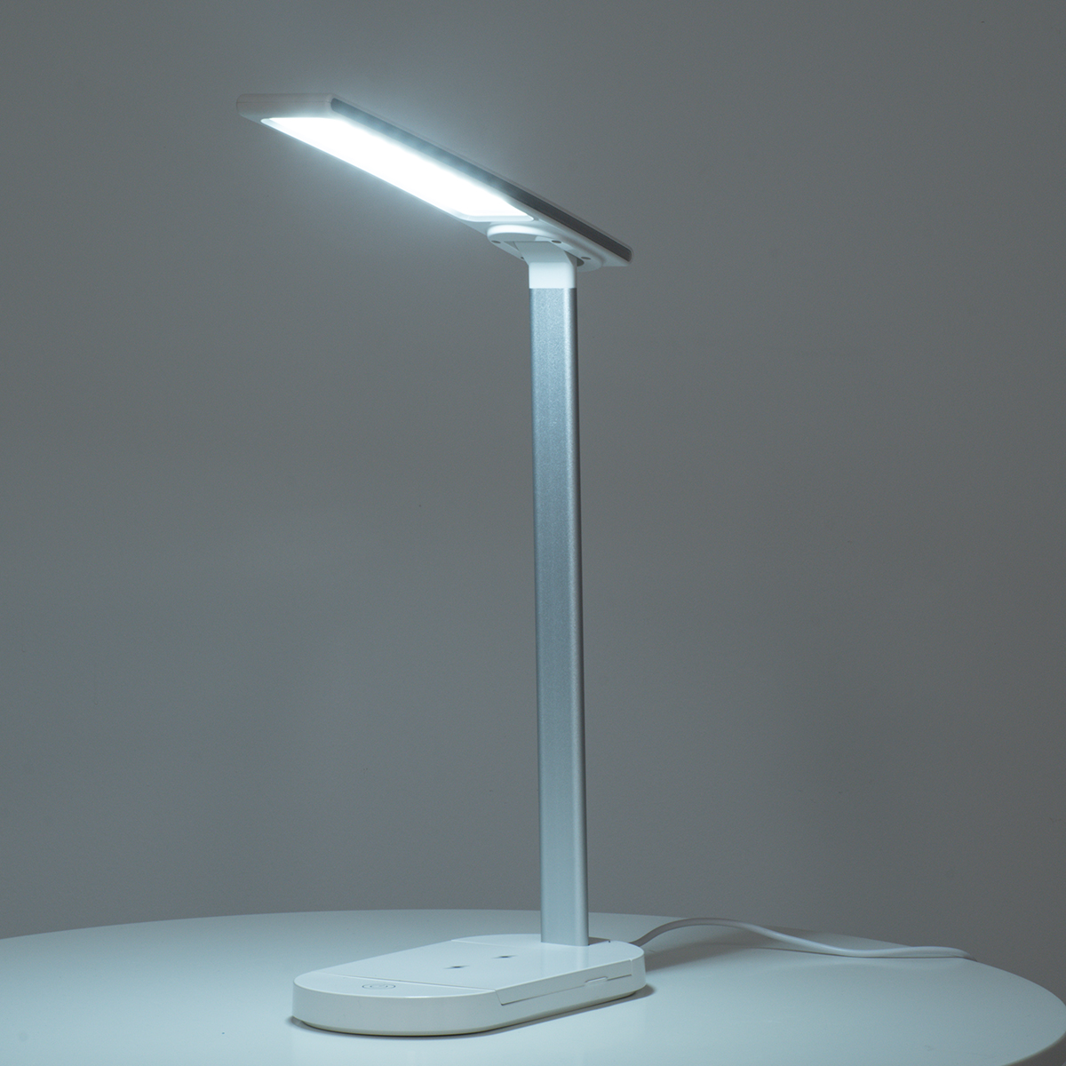 LEDTM® ONO 76531 Μοντέρνο Επιτραπέζιο Φωτιστικό Γραφείου με Ασύρματη Φόρτιση 10W 2A LED 5W 500lm 180° DC 5V με USB IP20 Ρυθμιζόμενο Λευκό CCT με Αφή 2700K/4500K/6000K Dimmable - Sanan SMD Chip - Λευκό - Μ25 x Π10.5 x Υ35.5cm - 2 Χρόνια Εγγύηση - Image 13