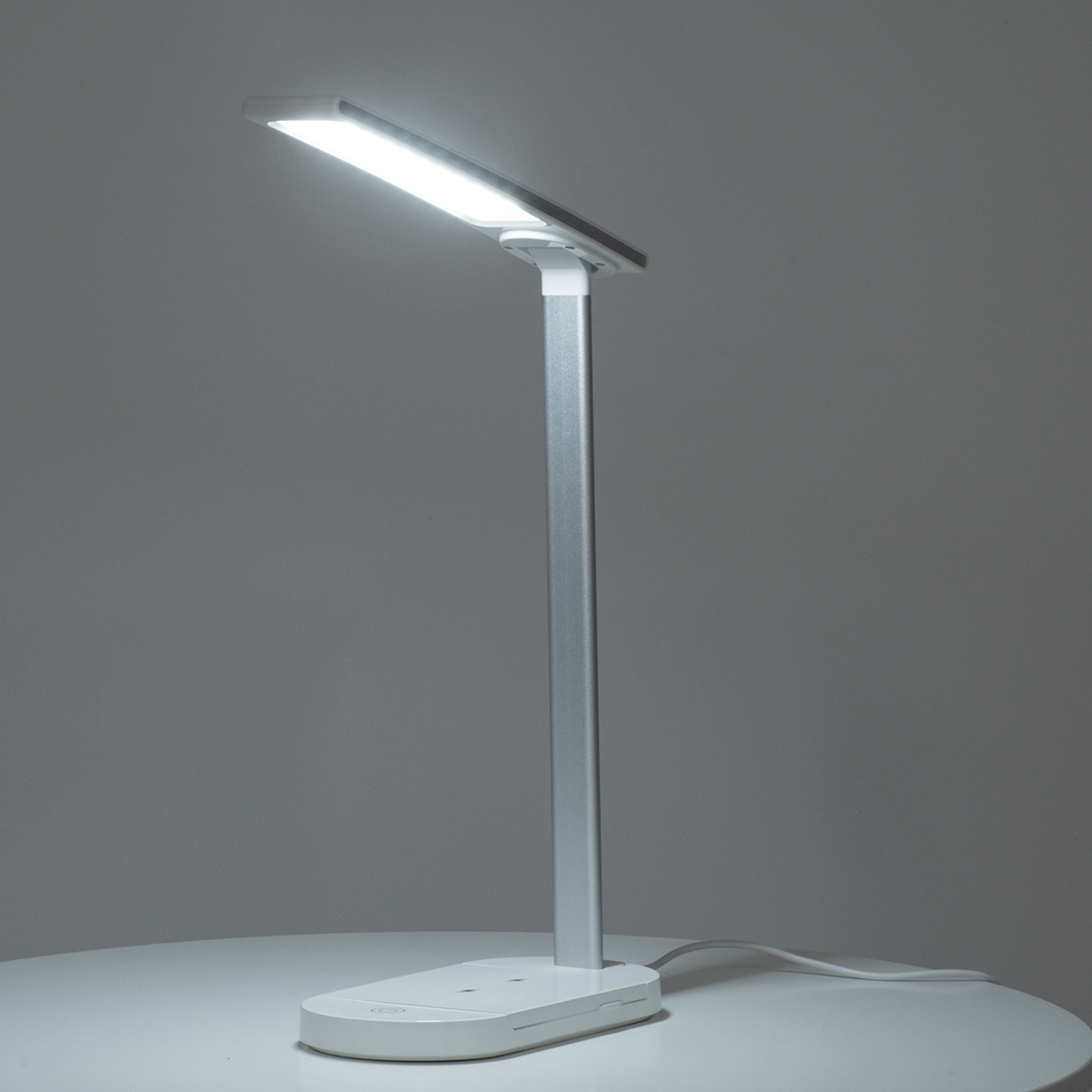 LEDTM® ONO 76531 Μοντέρνο Επιτραπέζιο Φωτιστικό Γραφείου με Ασύρματη Φόρτιση 10W 2A LED 5W 500lm 180° DC 5V με USB IP20 Ρυθμιζόμενο Λευκό CCT με Αφή 2700K/4500K/6000K Dimmable - Sanan SMD Chip - Λευκό - Μ25 x Π10.5 x Υ35.5cm - 2 Χρόνια Εγγύηση - Image 14
