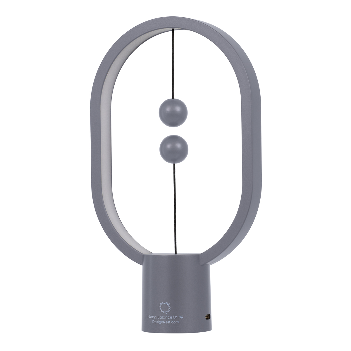 LEDTM® 76545 Επιτραπέζιο Φωτιστικό Πορτατίφ LED 15W 1500lm 360° DC 5V IP20 Θερμό Λευκό 2700K Γκρι & Λευκό Πλαστικό - Μ14 x Π5.5 x Υ24.8cm - 2 Xρόνια Εγγύηση - Image 4