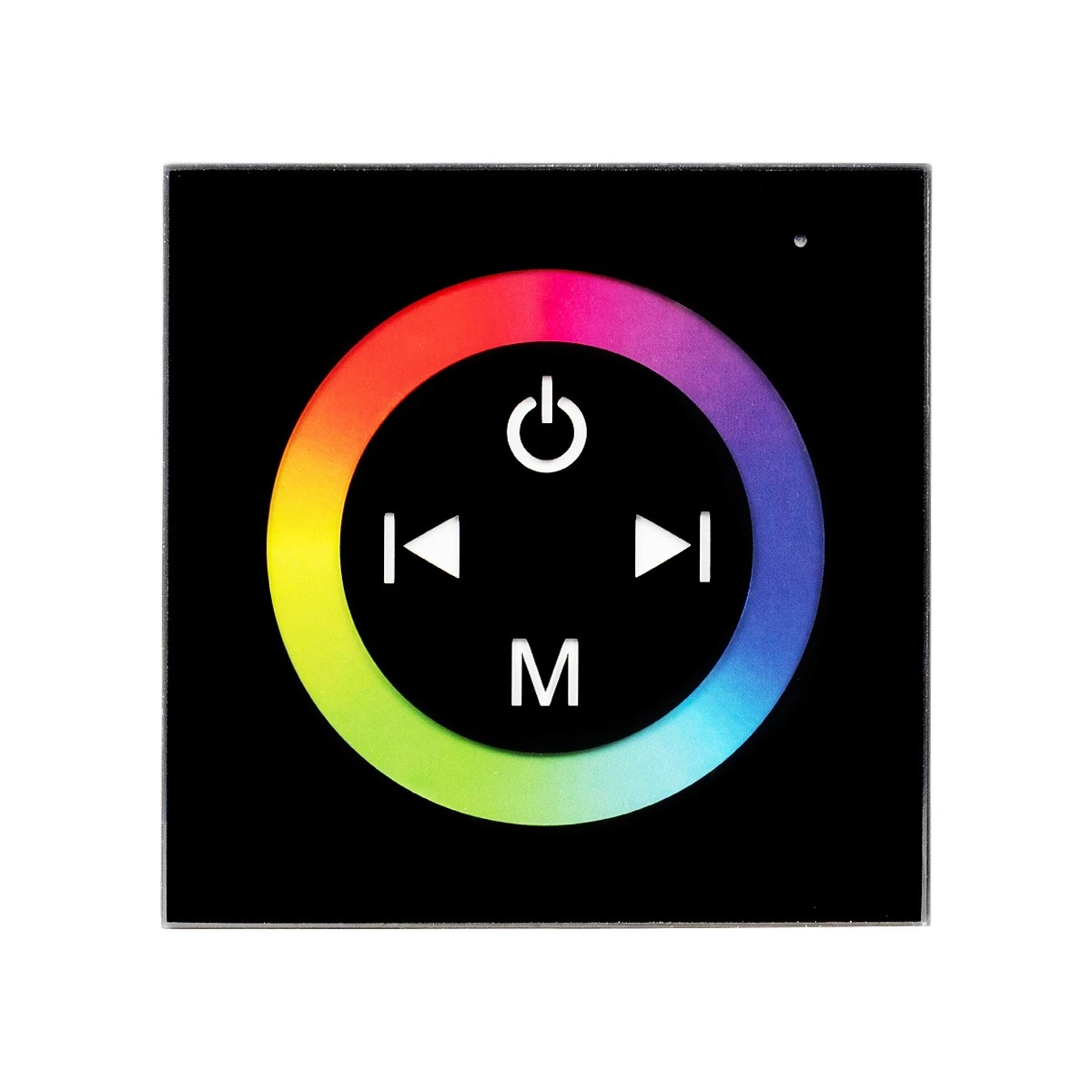 LED RGB Controller Μαύρο Τοίχου Αφής 12v (144w) - 24v (288w) DC LEDTM 77409 - Image 3