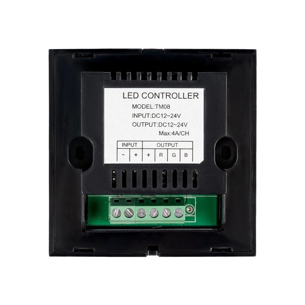 LED RGB Controller Μαύρο Τοίχου Αφής 12v (144w) - 24v (288w) DC LEDTM 77409 - Image 6