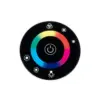 Ασύρματος LED RGB Controller με Μαύρο Στρογγυλό Χειριστήριο Αφής 2.4G RF 12v (192w) - 24v (384w) DC LEDTM 77445 - Image 8