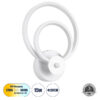 LEDTM® FREDDIE 61077 Μοντέρνο Φωτιστικό Τοίχου - Απλίκα LED 15W 1800lm 300° AC 220-240V IP20 Ρυθμιζόμενο Λευκό CCT με On/Off 2700K/4500K/6000K - Lumileds SMD Chip - Λευκό Ματ - Μ20 x Π7.5 x Υ25cm - 3 Χρόνια Εγγύηση - Image 2