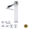 LEDTM® ELSA 60406 Μοντέρνο Φωτιστικό Τοίχου - Απλίκα Καθρέπτη Μπάνιου με Ντουί 1 x G9 AC 220-240V IP44 - Νίκελ Χρώμιο & Λευκό - Μ3.5 x Π13.5 x Υ20cm - Image 2