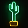 LEDTM® 78574 Φωτιστικό Ταμπέλα Φωτεινή Επιγραφή NEON LED Σήμανσης CACTUS 5W με Καλώδιο Τροφοδοσίας USB - Μπαταρίας 3xAAA (Δεν Περιλαμβάνονται) - Πράσινο - Κίτρινο - Image 5