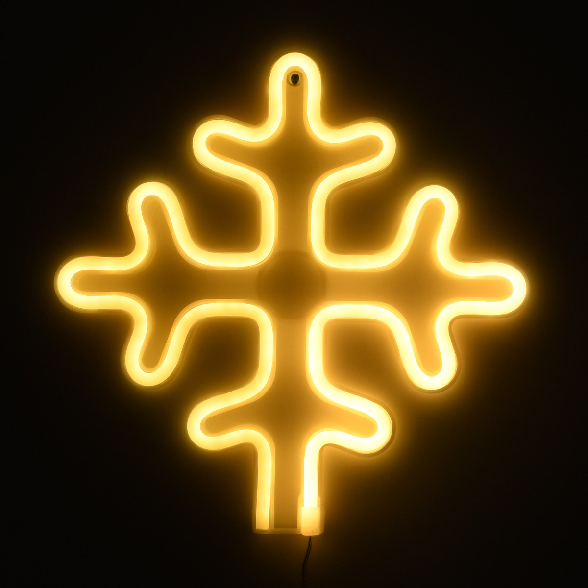 LEDTM® 78582 Φωτιστικό Ταμπέλα Φωτεινή Επιγραφή NEON LED Σήμανσης SNOWFLAKE 5W με Καλώδιο Τροφοδοσίας USB - Μπαταρίας 3xAAA (Δεν Περιλαμβάνονται) - Θερμό Λευκό 2700K - Image 5
