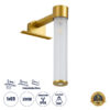 LEDTM® ELSA 60405 Μοντέρνο Φωτιστικό Τοίχου - Απλίκα Καθρέπτη Μπάνιου με Ντουί 1 x G9 AC 220-240V IP44 - Χρυσό & Λευκό - Μ3.5 x Π13.5 x Υ20cm - Image 2