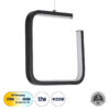 LEDTM® CEROBA 61308 Μοντέρνο Κρεμαστό Φωτιστικό Οροφής LED 12W 1320lm 360° AC 220-240V IP20 Ρυθμιζόμενο Λευκό CCT με On/Off 2700K/4500K/6000K - Lumileds SMD Chip - Μαύρο Ματ - Μ22 x Π2 x Υ22cm - 3 Χρόνια Εγγύηση - Image 2