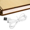 LEDTM® BOOKDECO 79635 Μοντέρνο Επιτραπέζιο Φωτιστικό Πορτατίφ LED 4W 350lm 180° DC 5V με USB 2.0 & Επαναφορτιζόμενη Μπαταρία Li-ion 3.2V 1000mAh IP20 Θερμό Λευκό 2700K - Μπεζ - Μ21.5 x Π16.5 x Υ2.2cm - 2 Χρόνια Εγγύηση - Image 9