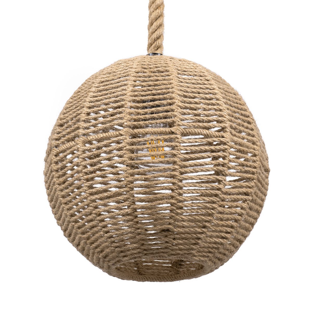 LEDTM® MANDALA 00731 Boho Κρεμαστό Φωτιστικό Οροφής με Ντουί 1 x E27 AC 220-240V IP20 - Μπεζ - Μ30 x Π30 x Y30cm - Image 2