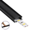 LEDTM® ALP-LINEAR SURFABO 70806-3M Επιφανειακό Προφίλ Αλουμινίου με Μαύρο Φιμέ Πατητό Κάλυμμα για Ταινίες LED IP20 - Μαύρο - Μ300 x Π1.6 x Υ0.7cm - Πακέτο 5 Τεμαχίων - Image 2