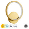 LEDTM® TED 61072 Μοντέρνο Φωτιστικό Τοίχου - Απλίκα LED 9W 1080lm 300° AC 220-240V IP20 Ρυθμιζόμενο Λευκό CCT με On/Off 2700K/4500K/6000K - Lumileds SMD Chip - Χρυσό Βούρτσας - Μ20 x Π5.5 x Υ23cm - 3 Χρόνια Εγγύηση - Image 2