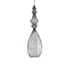 LEDTM® LILY 01561 Vintage Κρεμαστό Φωτιστικό Οροφής με Ντουί 1 x E27 AC 220-240V IP20 - Μαύρο & Λευκό - Μ20 x Π20 x Υ90cm - Image 2
