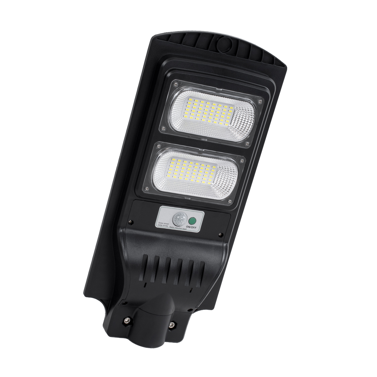 LEDTM® STREETB 85342 Φωτιστικό Δρόμου LED 60W 3000lm 120° DC 5V με Ενσωματωμένο Φωτοβολταϊκό Panel 6V 9W & Επαναφορτιζόμενη Μπαταρία Li-ion 3.2V 9000mAh με Αισθητήρα Κίνησης-Ημέρας-Νύχτας Αδιάβροχο IP65 Ψυχρό Λευκό 6000K - Μαύρο - Μ22 x Π50 x Υ6cm - 2 Χρόνια Εγγύηση - Image 2