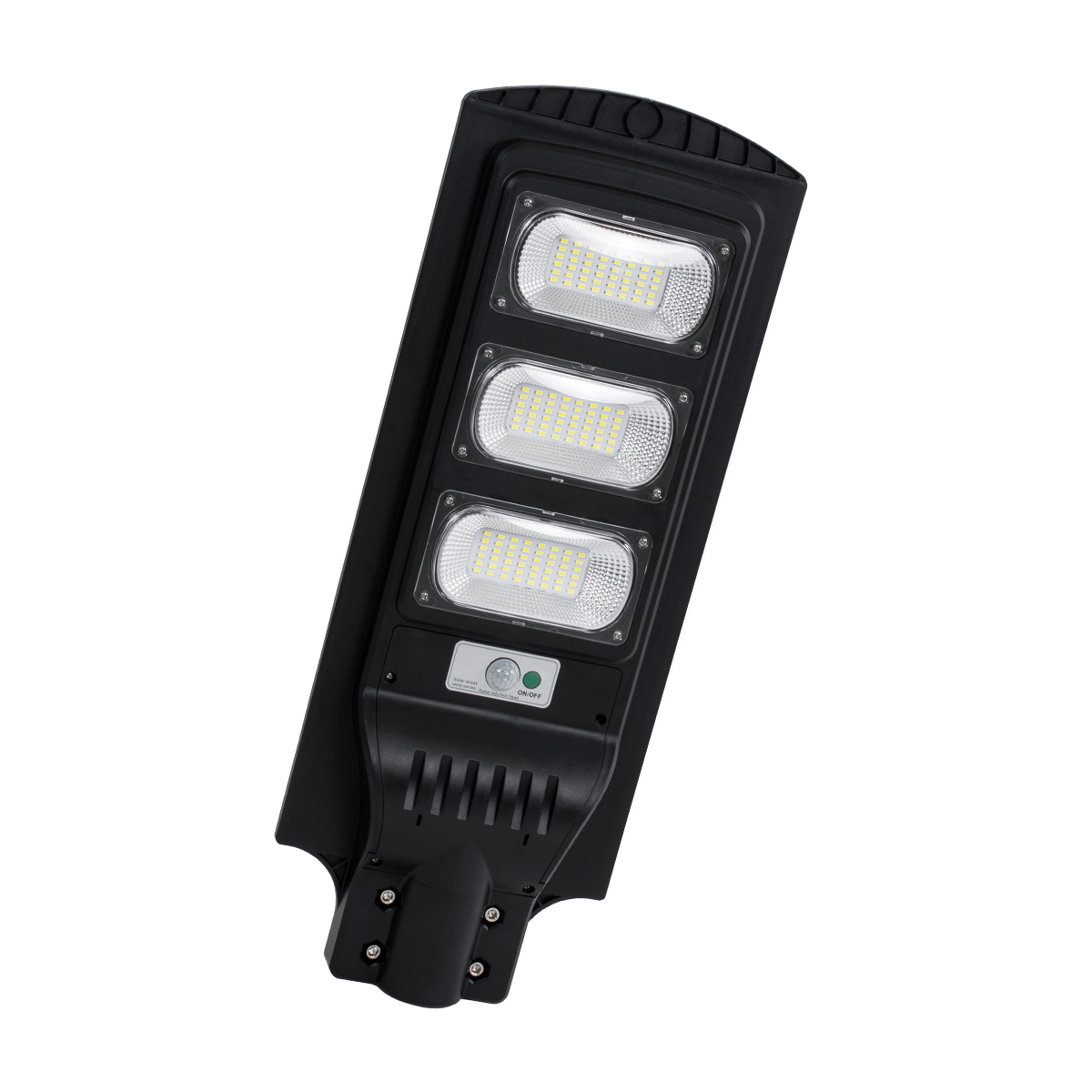 LEDTM® STREETB 85343 Φωτιστικό Δρόμου LED 90W 4500lm 120° DC 5V με Ενσωματωμένο Φωτοβολταϊκό Panel 6V 12W & Επαναφορτιζόμενη Μπαταρία Li-ion 3.2V 12000mAh με Αισθητήρα Κίνησης-Ημέρας-Νύχτας Αδιάβροχο IP65 Ψυχρό Λευκό 6000K - Μαύρο - Μ24 x Π63 x Υ6cm - 2 Χρόνια Εγγύηση - Image 2