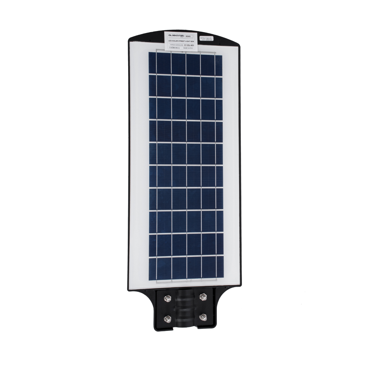 LEDTM® STREETB 85343 Φωτιστικό Δρόμου LED 90W 4500lm 120° DC 5V με Ενσωματωμένο Φωτοβολταϊκό Panel 6V 12W & Επαναφορτιζόμενη Μπαταρία Li-ion 3.2V 12000mAh με Αισθητήρα Κίνησης-Ημέρας-Νύχτας Αδιάβροχο IP65 Ψυχρό Λευκό 6000K - Μαύρο - Μ24 x Π63 x Υ6cm - 2 Χρόνια Εγγύηση - Image 5