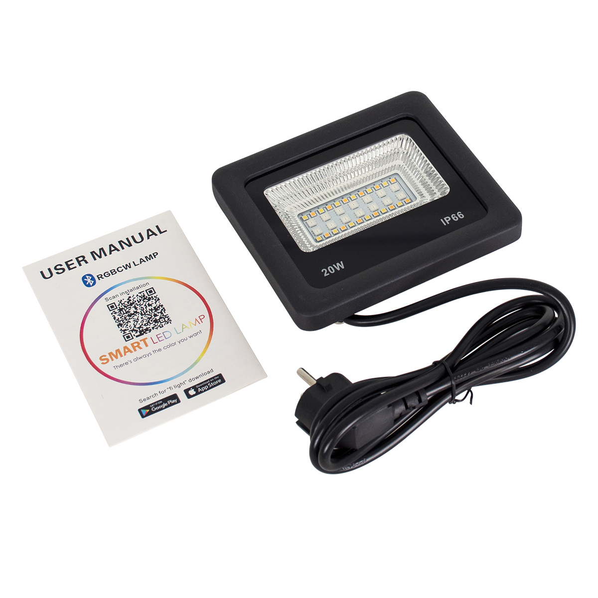 LEDTM® 85815 Προβολέας Εξωτερικός LED SMD 5050 & 2835 20W 2000lm 180° AC 230V με Ασύρματο Wireless Bluetooth Αδιάβροχος IP66 Πολύχρωμος RGB+CCT Θερμό Λευκό 3000K - Λευκό Ημέρας 4500K - Ψυχρό Λευκό 6000K - Image 8
