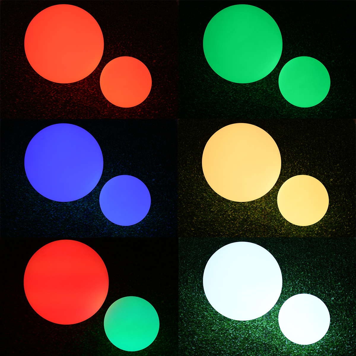 LEDTM® GARDENGLOW 85824 Μοντέρνο Φωτιστικό Κήπου Μπάλα με IR Ασύρματο Χειριστήριο LED 5W 250lm 360° DC 5V με USB-C με Επαναφορτιζόμενη Μπαταρία Li-ion 3.7V 2x18650 1400mAh Αδιάβροχο IP54 Πολύχρωμο RGBW Dimmable - Sanan SMD Chip - Γαλακτερό Λευκό - Μ24 x Π24 x Υ24cm - 2 Χρόνια Εγγύηση - Image 8