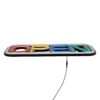LEDTM® 85857 Φωτιστικό Ταμπέλα Φωτεινή Επιγραφή NEON LED Σήμανσης Animated Square OPEN 30W AC 230V με Διακόπτη On/Off και Ασύρματο Χειριστήριο IR Λευκό - Κόκκινο - Πράσινο - Κίτρινο - Γαλάζιο - Image 4