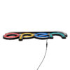 LEDTM® 85859 Φωτιστικό Ταμπέλα Φωτεινή Επιγραφή NEON LED Σήμανσης Animated OPEN 30W AC 230V με Διακόπτη On/Off και Ασύρματο Χειριστήριο IR Λευκό - Κόκκινο - Πράσινο - Κίτρινο - Γαλάζιο - Image 4