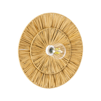 Alternative view of LEDTM® COLOMBO 02284 Boho Φωτιστικό Τοίχου - Απλίκα με Ντουί 1 x E27 AC 220-240V IP20 - Μπεζ - Μ40 x Π40 x Υ9cm