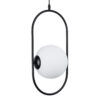 LEDTM® HAMBURG 00591 Μοντέρνο Κρεμαστό Φωτιστικό Οροφής με Ντουί 1 x E14 AC 220-240V IP20 - Μαύρο & Λευκό - Μ25 x Π20 x Υ50cm - Image 2