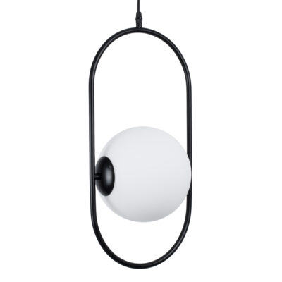 Alternative view of LEDTM® HAMBURG 00591 Μοντέρνο Κρεμαστό Φωτιστικό Οροφής με Ντουί 1 x E14 AC 220-240V IP20 - Μαύρο & Λευκό - Μ25 x Π20 x Υ50cm