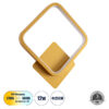 LEDTM® LENA 61081 Μοντέρνο Φωτιστικό Τοίχου - Απλίκα LED 12W 1440lm 300° AC 220-240V IP20 Ρυθμιζόμενο Λευκό CCT με On/Off 2700K/4500K/6000K - Lumileds SMD Chip - Χρυσό Βούρτσας - Μ25 x Π5.5 x Υ29.5cm - 3 Χρόνια Εγγύηση - Image 2