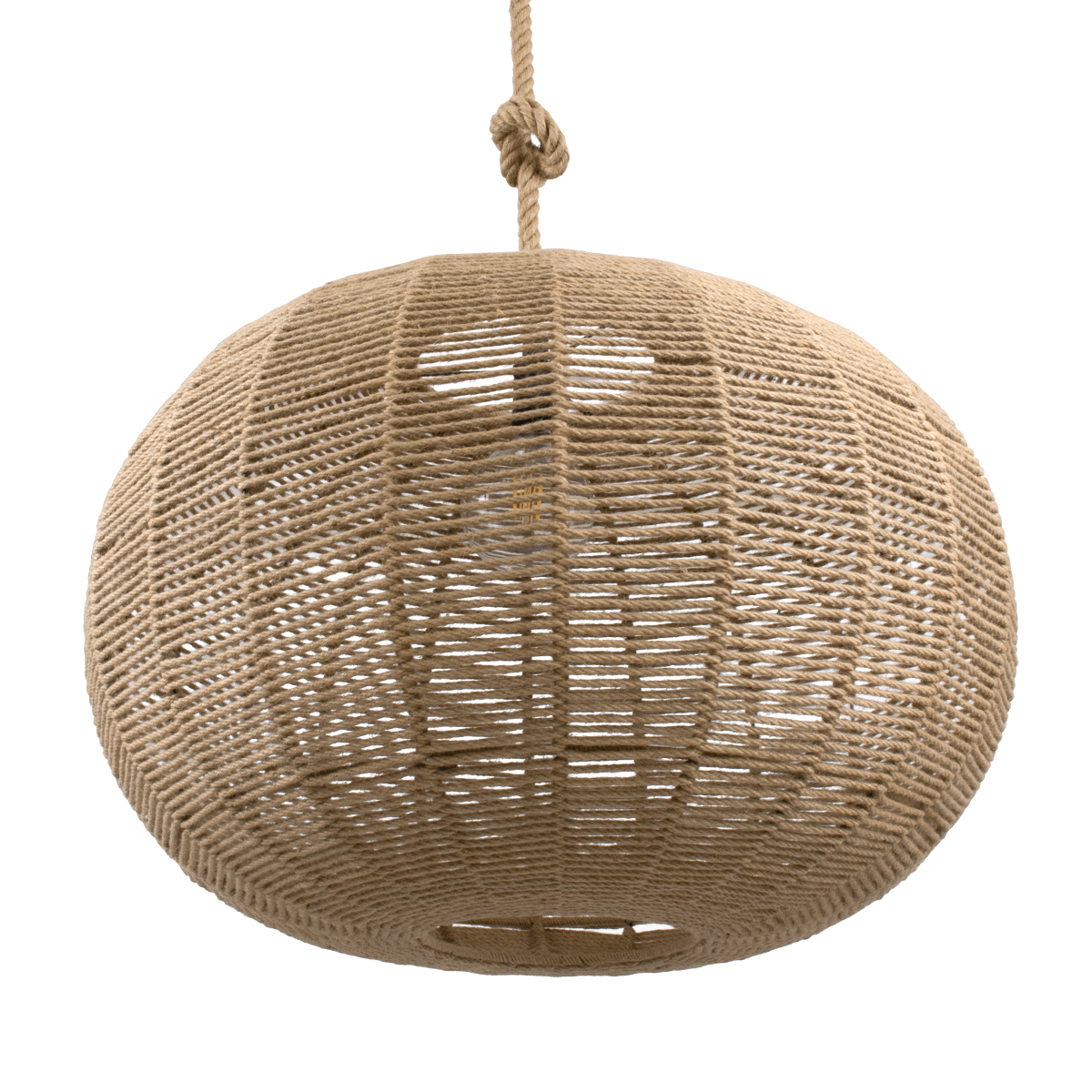 LEDTM® MANDALA 00732 Boho Κρεμαστό Φωτιστικό Οροφής με Ντουί 1 x E27 AC 220-240V IP20 - Μπεζ - Μ80 x Π80 x Υ60cm - Image 2