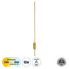 LEDTM® HARLEM 61336 Μοντέρνο Φωτιστικό Τοίχου - Απλίκα LED 18W 2160lm 120° AC 220-240V IP20 Ρυθμιζόμενο Λευκό CCT με On/Off 2700K/4500K/6000K - Lumileds SMD Chip - Χρυσό Βούρτσας - Μ5 x Π4 x Υ120cm - 3 Χρόνια Εγγύηση - Image 2