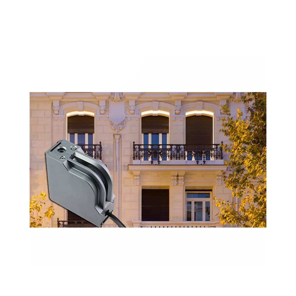 LEDTM® WINDOWCORNA 90113 Γωνιακό Φωτιστικό Ανάδειξης Παραθύρων LED 6W 570lm 3°x172° DC 24V Αδιάβροχο IP65 Φυσικό Λευκό 4500K Dimmable - CREE XPE Chip - Γκρι Ανθρακί - Μ12 x Π4 x Υ12cm - 3 Χρόνια Εγγύηση - Image 10