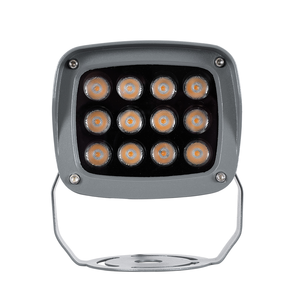 LEDTM® FLOODXENA 90120 Προβολέας Σποτ Wall Washer LED 12W 1260lm 10° AC 220-240V Αδιάβροχο IP65 Ultra Θερμό Λευκό 2200K - Bridgelux SMD Chip - Γκρι Ανθρακί Ματ - Μ13.5 x Π11 x Υ15cm - 3 Χρόνια Εγγύηση - Image 4
