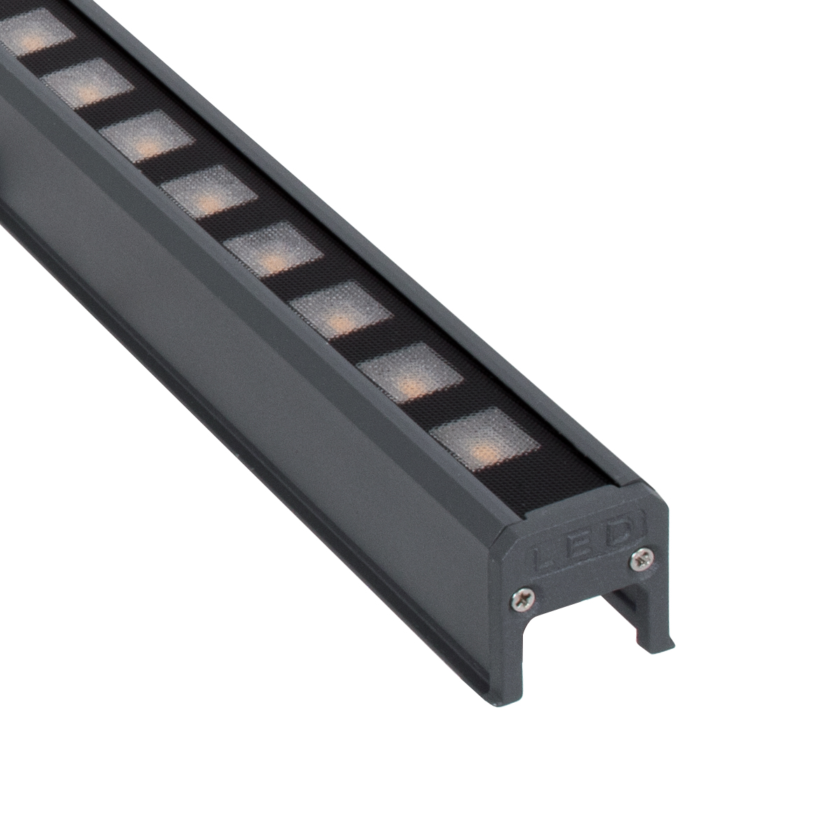 LEDTM® DIGIBAR 90211 Ψηφιακή Pixel Addressable Facade Μπάρα LED 12W 840lm 45° DC 24V Αδιάβροχο IP65 8 x Pixel Θερμό Λευκό 2700K Dimmable DMX512 SPI/TTL Protocol IC UCS512C4 - Bridgelux SMD Chip - Γκρι Ανθρακί - Μ100 x Π3.5 x Υ3.2cm - 3 Χρόνια Εγγύηση - Image 10