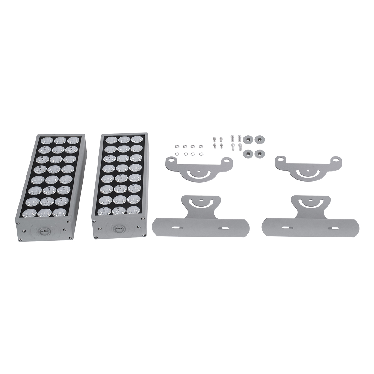 LEDTM® FLOOD-ZENA 90220 Προβολέας Wall Washer για Φωτισμό Κτιρίων LED 120W 10800lm 3° DC 24V Αδιάβροχο IP65 L38 x W30.5 x H24cm Θερμό Λευκό 2700K - Ασημί - 3 Years Warranty - Image 14