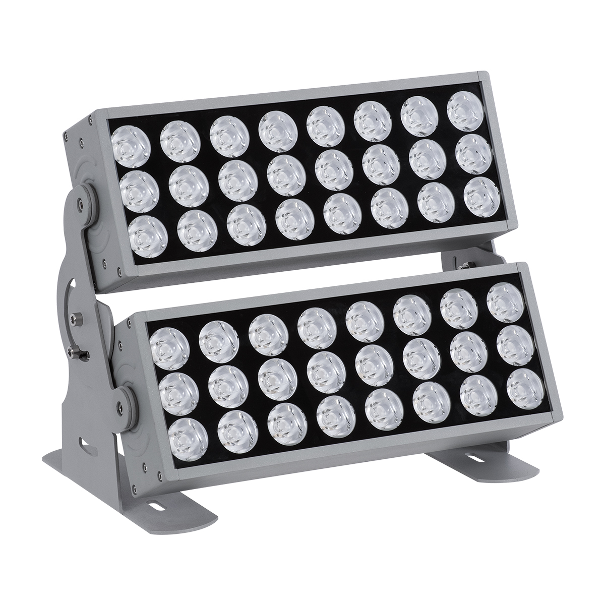 LEDTM® FLOOD-ZENA 90220 Προβολέας Wall Washer για Φωτισμό Κτιρίων LED 120W 10800lm 3° DC 24V Αδιάβροχο IP65 L38 x W30.5 x H24cm Θερμό Λευκό 2700K - Ασημί - 3 Years Warranty - Image 3