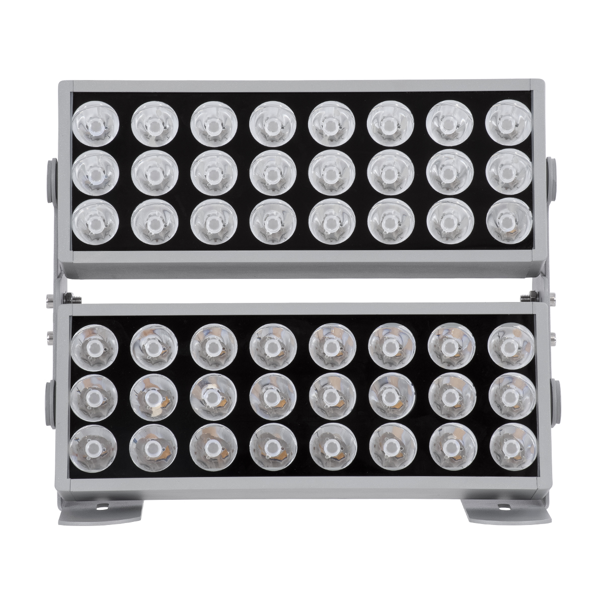 LEDTM® FLOOD-ZENA 90220 Προβολέας Wall Washer για Φωτισμό Κτιρίων LED 120W 10800lm 3° DC 24V Αδιάβροχο IP65 L38 x W30.5 x H24cm Θερμό Λευκό 2700K - Ασημί - 3 Years Warranty - Image 4