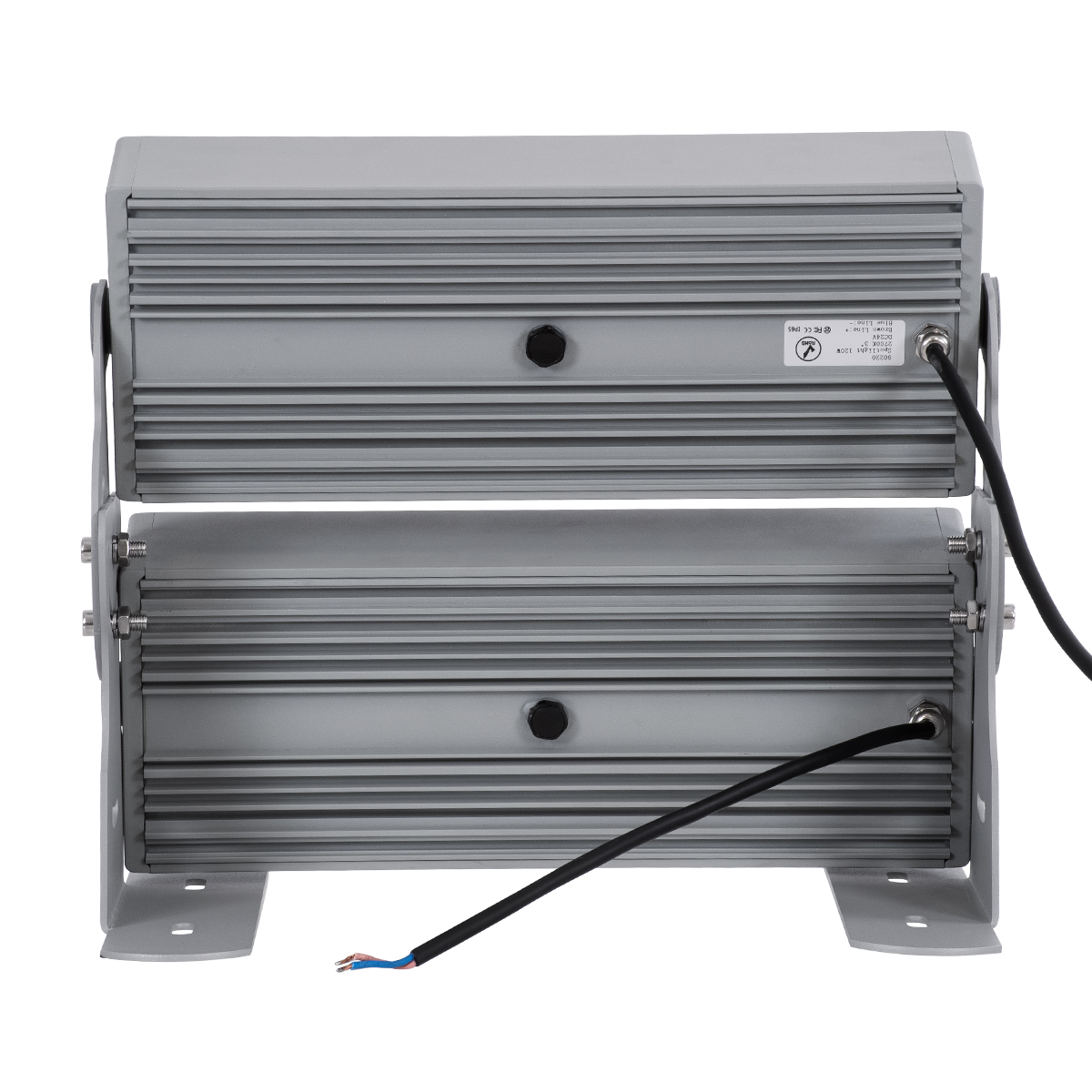 LEDTM® FLOOD-ZENA 90220 Προβολέας Wall Washer για Φωτισμό Κτιρίων LED 120W 10800lm 3° DC 24V Αδιάβροχο IP65 L38 x W30.5 x H24cm Θερμό Λευκό 2700K - Ασημί - 3 Years Warranty - Image 5