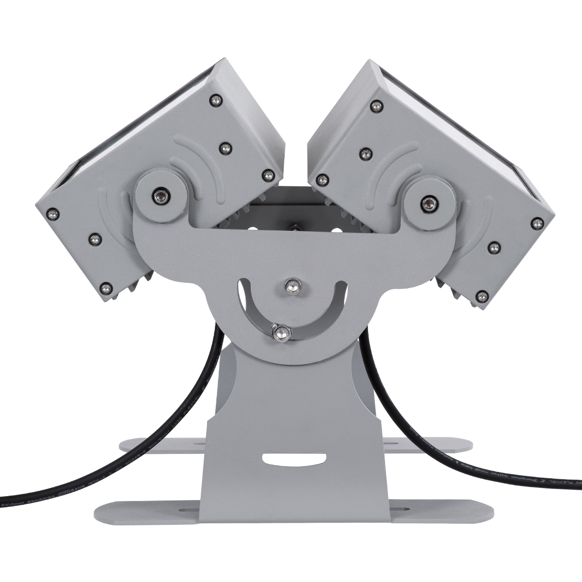 LEDTM® FLOOD-ZENA 90220 Προβολέας Wall Washer για Φωτισμό Κτιρίων LED 120W 10800lm 3° DC 24V Αδιάβροχο IP65 L38 x W30.5 x H24cm Θερμό Λευκό 2700K - Ασημί - 3 Years Warranty - Image 8