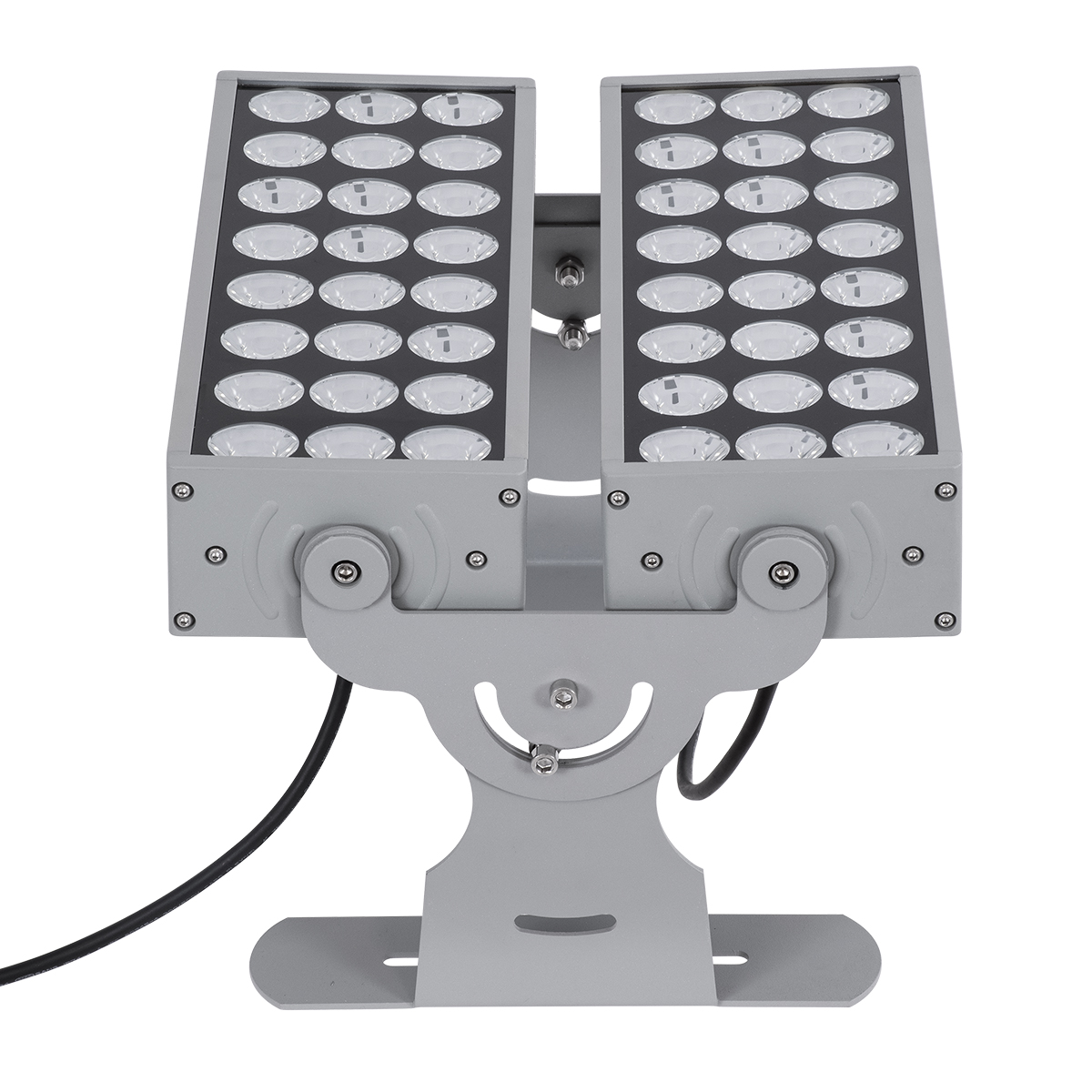 LEDTM® FLOOD-ZENA 90220 Προβολέας Wall Washer για Φωτισμό Κτιρίων LED 120W 10800lm 3° DC 24V Αδιάβροχο IP65 L38 x W30.5 x H24cm Θερμό Λευκό 2700K - Ασημί - 3 Years Warranty - Image 10
