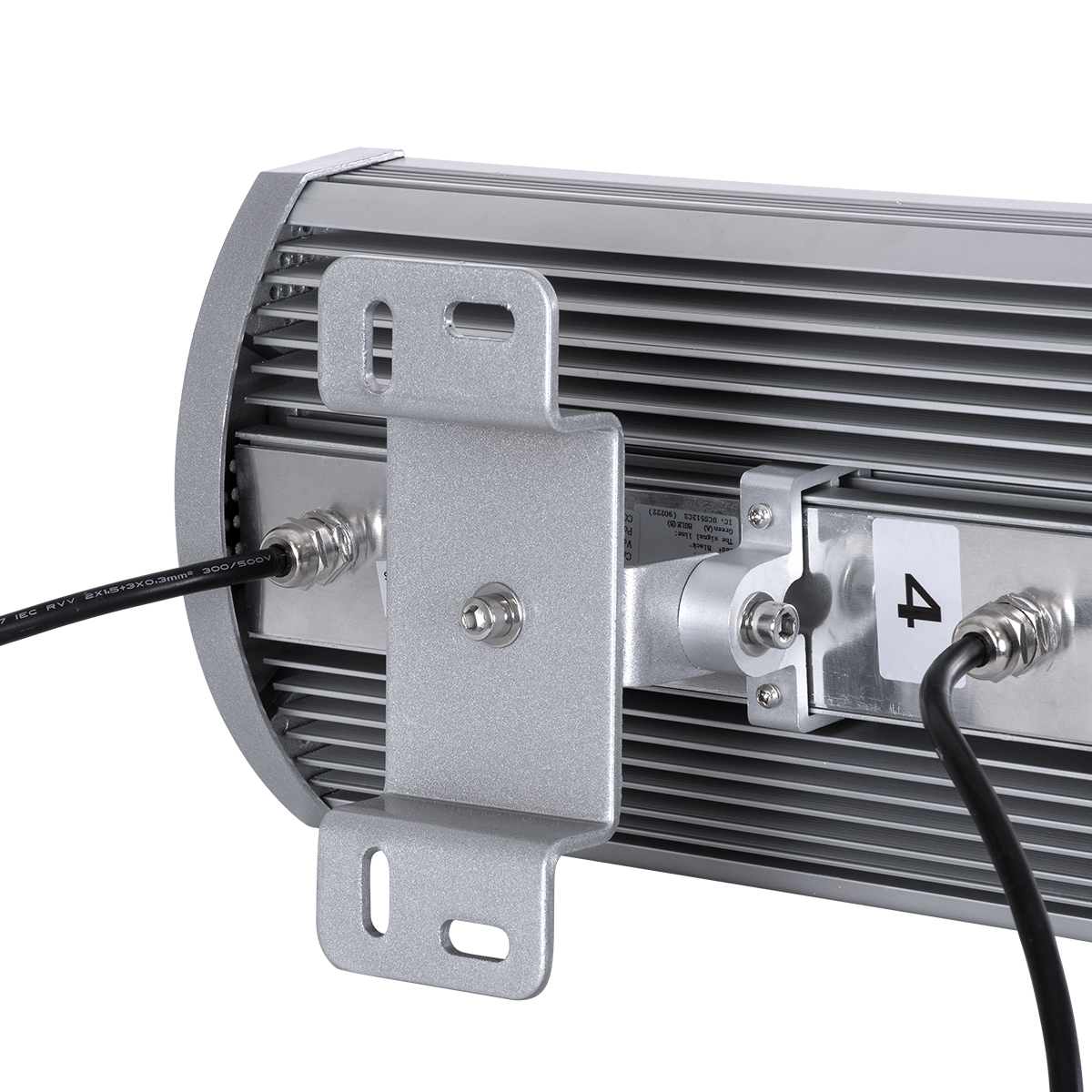 LEDTM® FLOOD-TENA 90222 Προβολέας Wall Washer για Φωτισμό Κτιρίων LED 72W 6120lm 10° DC 24V Αδιάβροχο IP65 L29.8 x W15.5 x H18cm RGBW DMX512 - Ασημί - 3 Years Warranty - Image 9