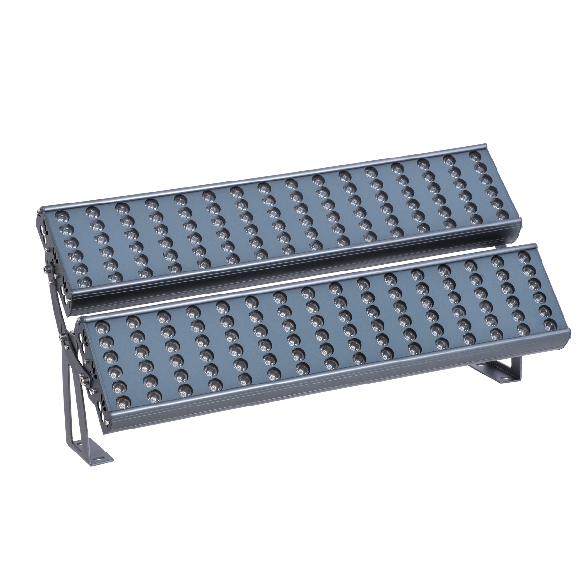 LEDTM® FLOOD-TENA 90225 Προβολέας Wall Washer για Φωτισμό Κτιρίων LED 192W 17280lm 10° DC 24V Αδιάβροχο IP65 L68.5 x W33 x H24cm Θερμό Λευκό 2700K - Ασημί - 3 Years Warranty - Image 3