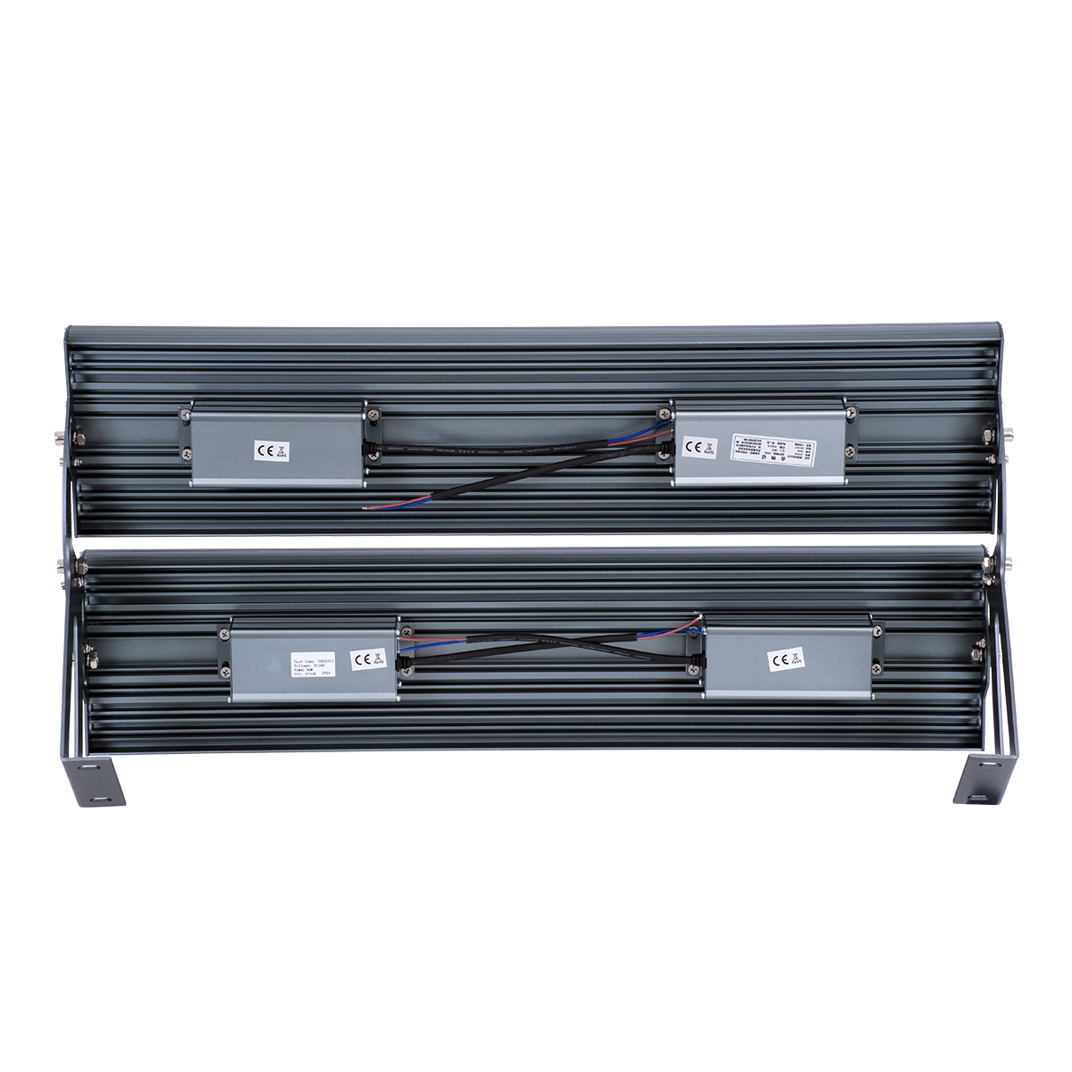 LEDTM® FLOOD-TENA 90225 Προβολέας Wall Washer για Φωτισμό Κτιρίων LED 192W 17280lm 10° DC 24V Αδιάβροχο IP65 L68.5 x W33 x H24cm Θερμό Λευκό 2700K - Ασημί - 3 Years Warranty - Image 5
