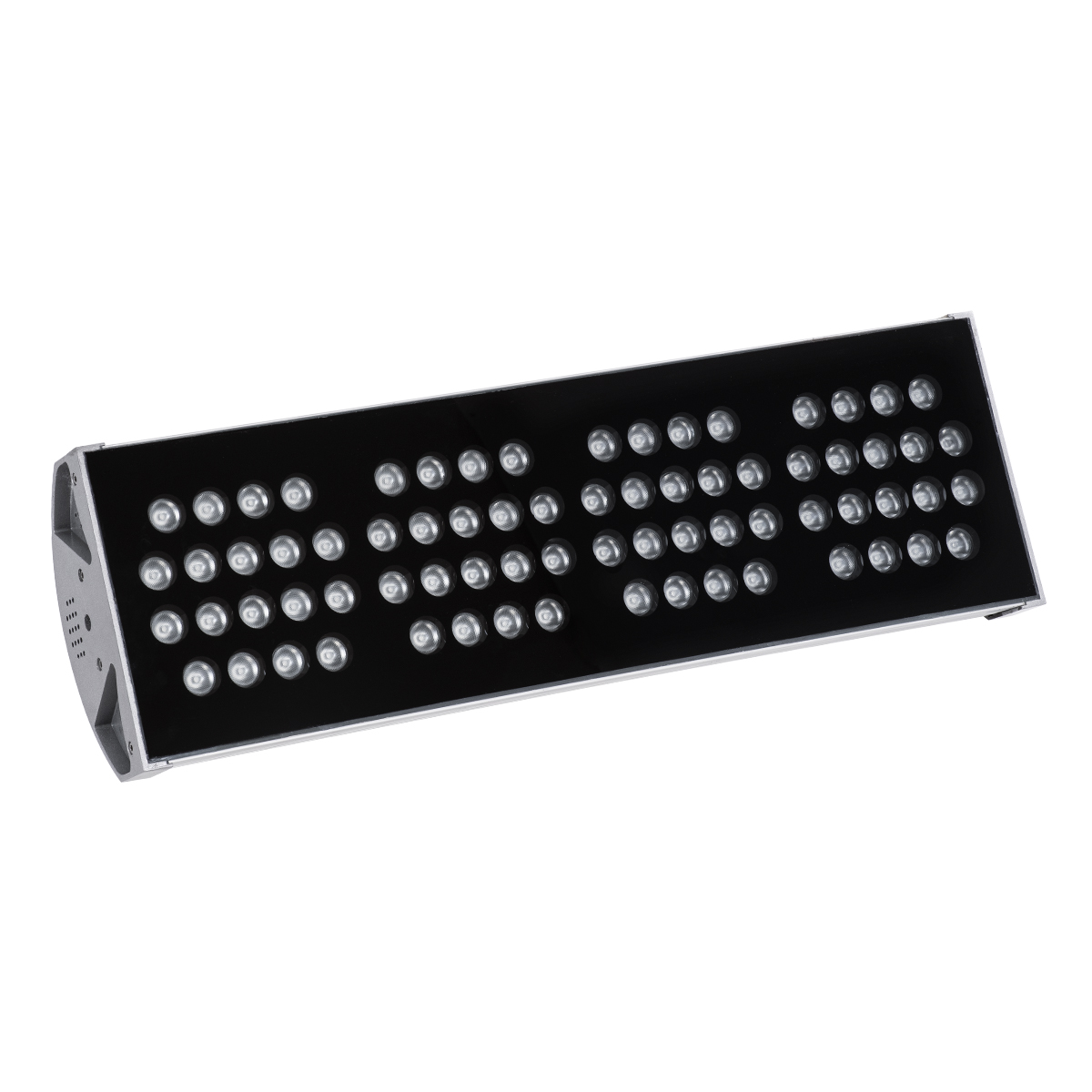 LEDTM® FLOOD-TENA 90226 Προβολέας Wall Washer για Φωτισμό Κτιρίων LED 144W 12240lm 10° DC 24V Αδιάβροχο IP65 L57 x W18 x H19.5cm RGBW DMX512 - Ασημί - 3 Years Warranty - Image 3