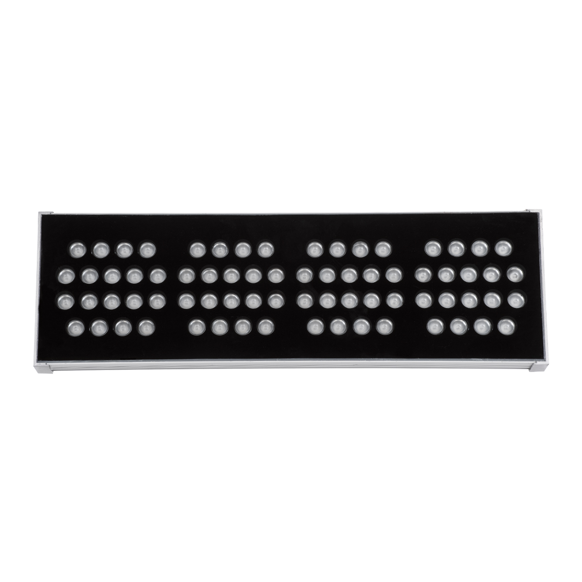 LEDTM® FLOOD-TENA 90226 Προβολέας Wall Washer για Φωτισμό Κτιρίων LED 144W 12240lm 10° DC 24V Αδιάβροχο IP65 L57 x W18 x H19.5cm RGBW DMX512 - Ασημί - 3 Years Warranty - Image 4