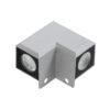 LEDTM® WALLLIGHT-DONA 90258 Φωτιστικό Γωνίας Τοίχου - Απλίκα LED 10W 850lm 10° AC 220-240V Αδιάβροχο IP66 Μ8.2 x Π8.2 x Υ6cm Αρχιτεκτονικό Πορτοκαλί 2200K - Γκρι - 3 Years Warranty - Image 3