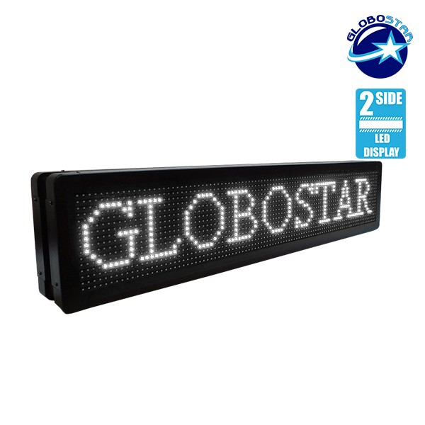 LEDTM® DISPLAY 90300 Κυλιόμενη Ψηφιακή Επιγραφή Διπλής Όψης 96x16cm P10 96x16 Pixel LED 180W AC 220-240V Αδιάβροχο IP65 Ψυχρό Λευκό 6000K - WiFi Control μέσω FK APP - Αισθητήρας Θερμοκρασίας & Υγρασίας - Μ104 x Π12 x Υ20cm - 2 Χρόνια Εγγύηση - Image 6