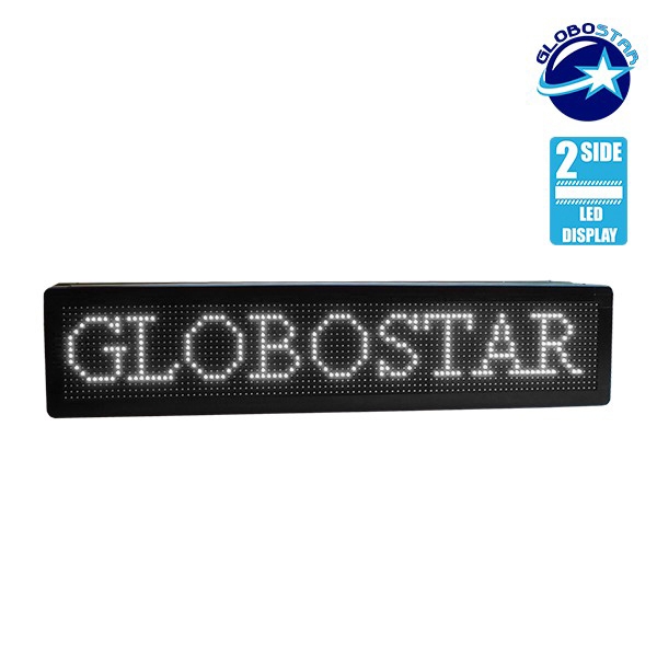 LEDTM® DISPLAY 90300 Κυλιόμενη Ψηφιακή Επιγραφή Διπλής Όψης 96x16cm P10 96x16 Pixel LED 180W AC 220-240V Αδιάβροχο IP65 Ψυχρό Λευκό 6000K - WiFi Control μέσω FK APP - Αισθητήρας Θερμοκρασίας & Υγρασίας - Μ104 x Π12 x Υ20cm - 2 Χρόνια Εγγύηση - Image 7